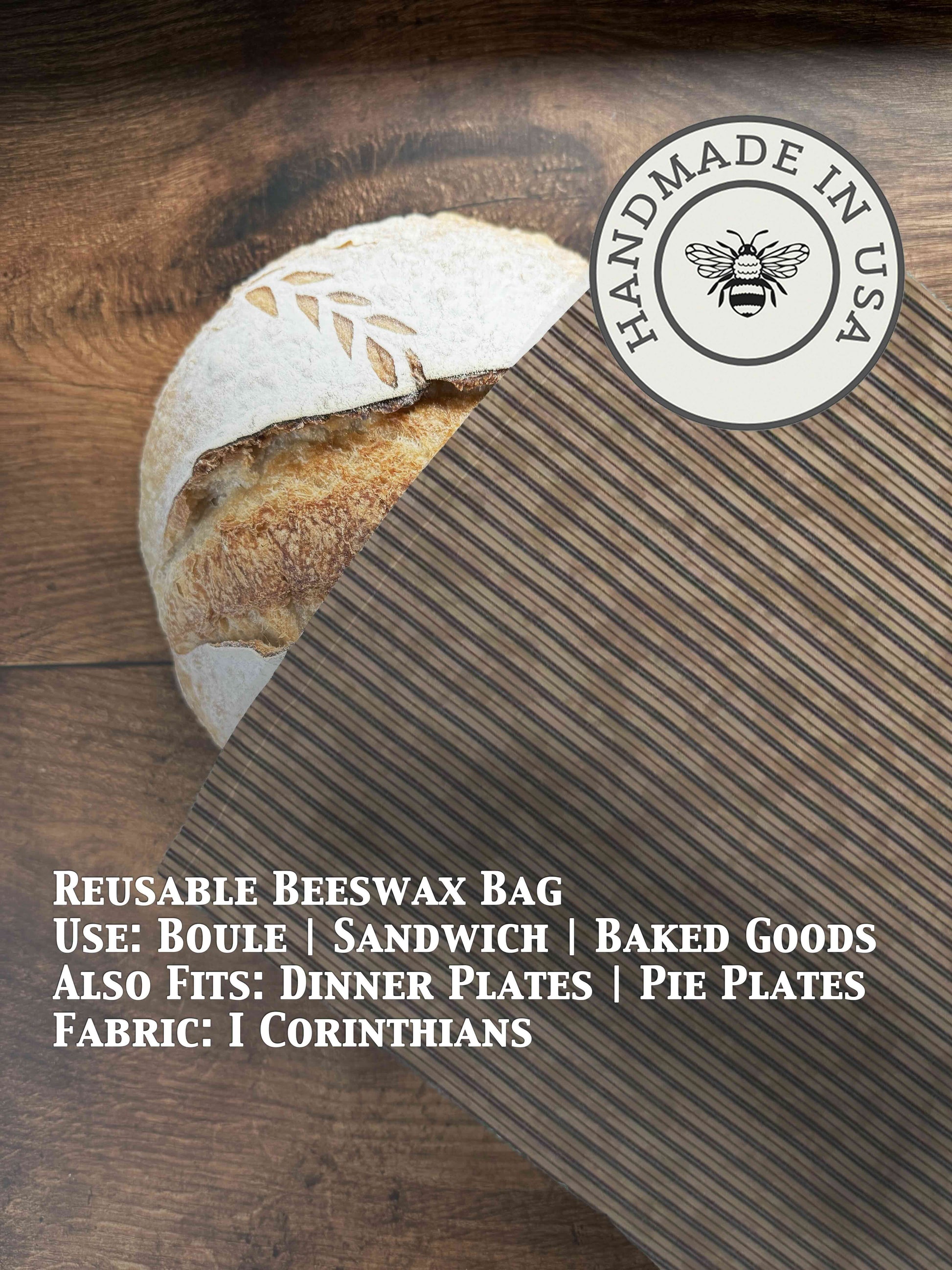 Beeswax Bread Bag | Reusable Cotton Food Storage Bag-33