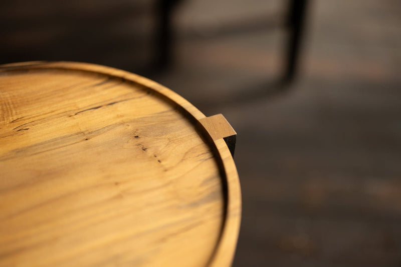 Waverly One of a Kind | Round Modern Side Table-zoom-
