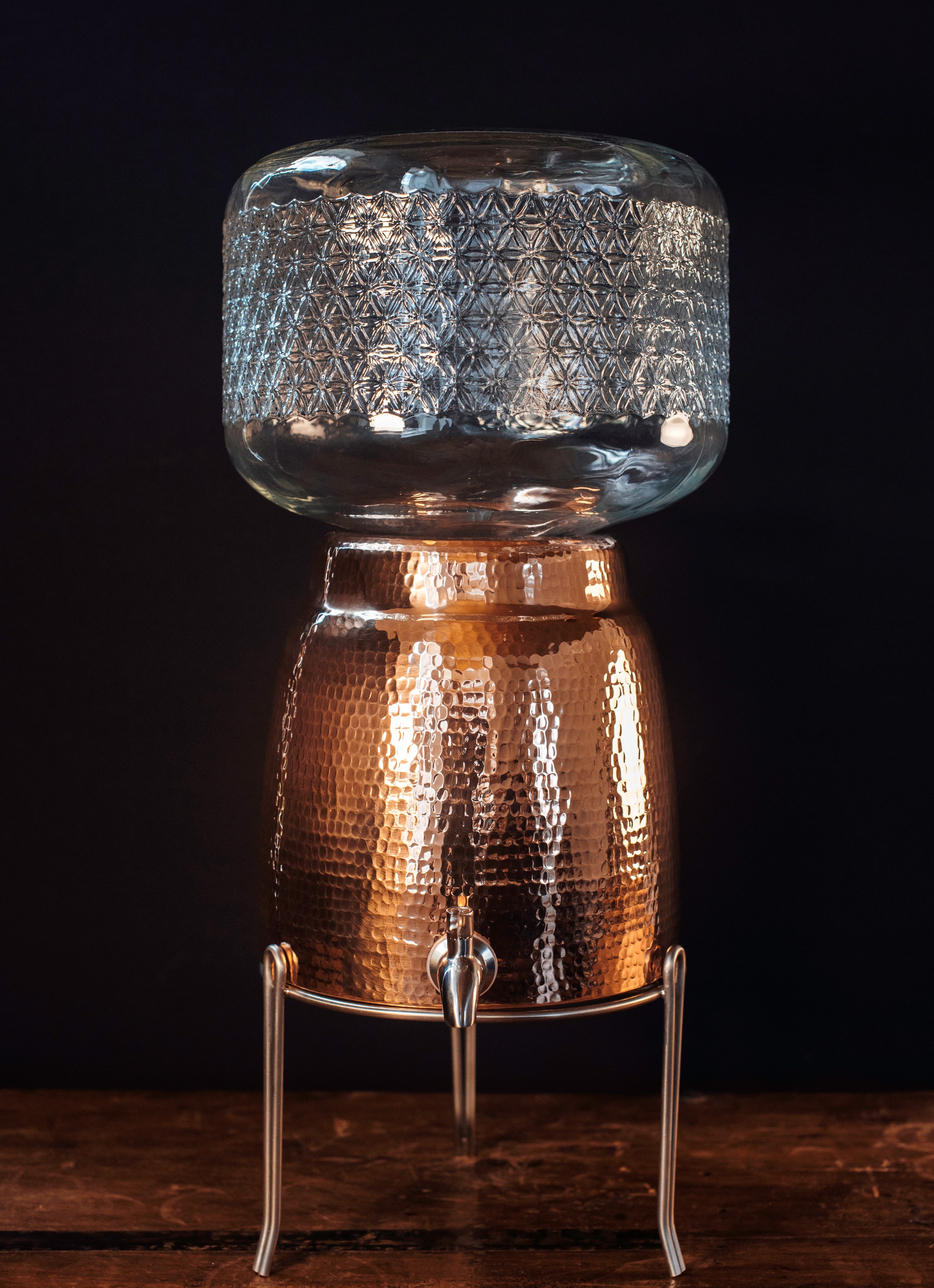 Niagara Copper Water Dispenser with Lid-zoom-4