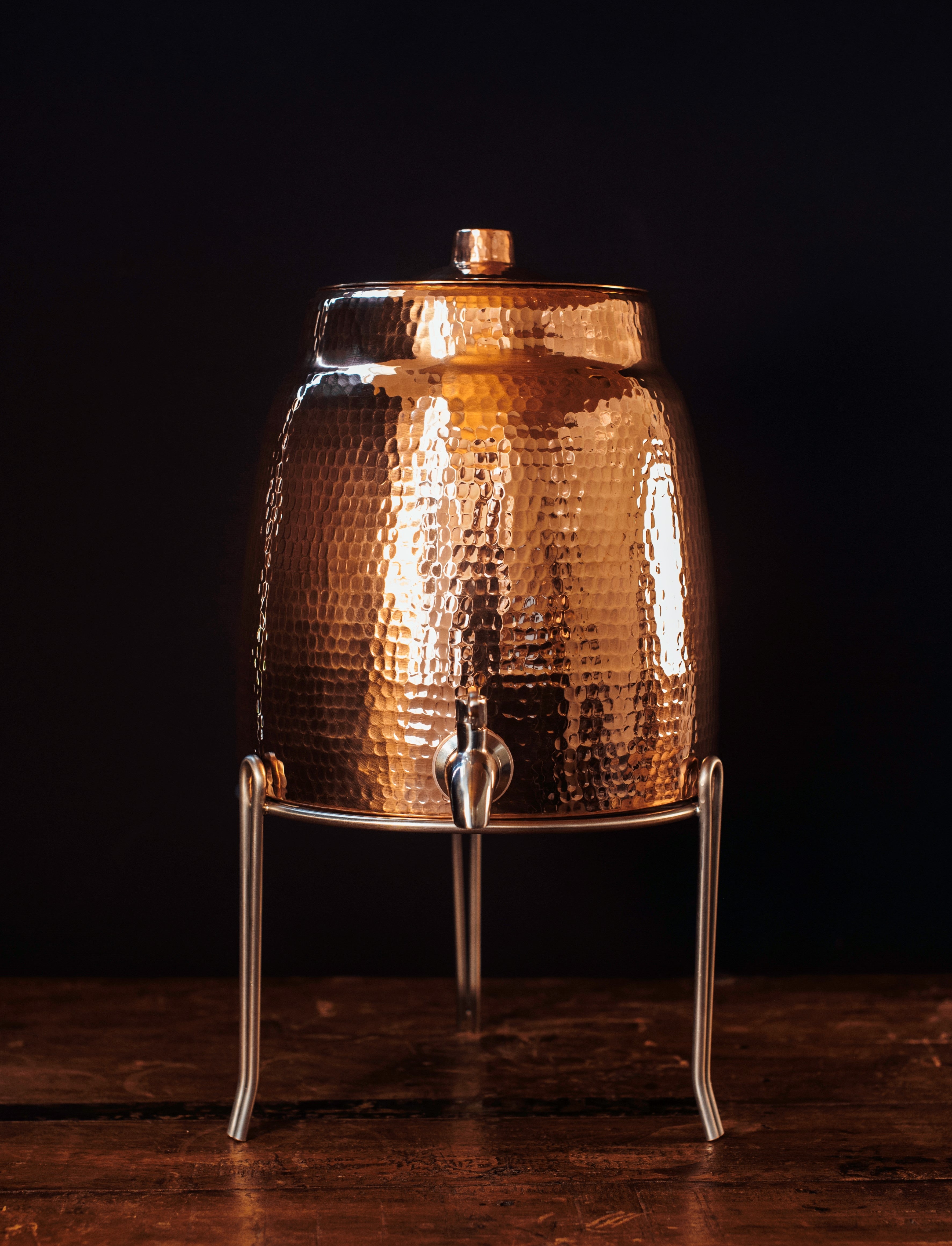 Niagara Copper Water Dispenser with Lid-zoom-2