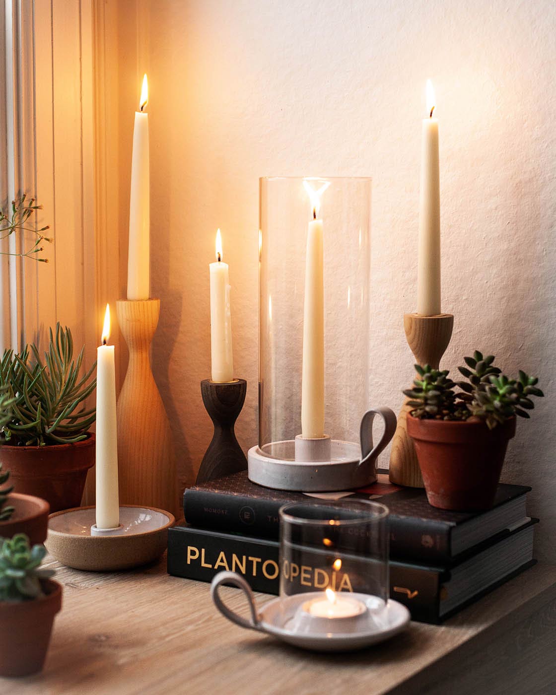 Pantry Wooden Candlestick Holder - Aware House