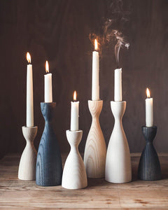 Pantry Wooden Candlestick Holder - Aware House