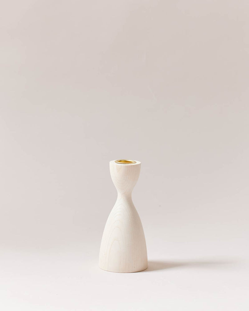Pantry Wooden Candlestick Holder-zoom-