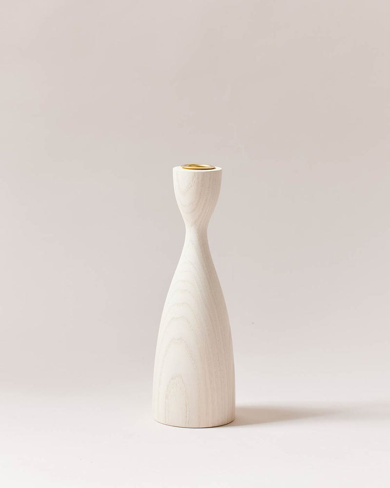 Pantry Wooden Candlestick Holder-zoom-