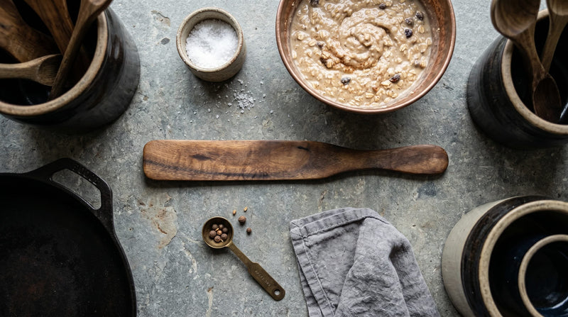Wooden Spurtle | Teak Wood Kitchen Tool-zoom-