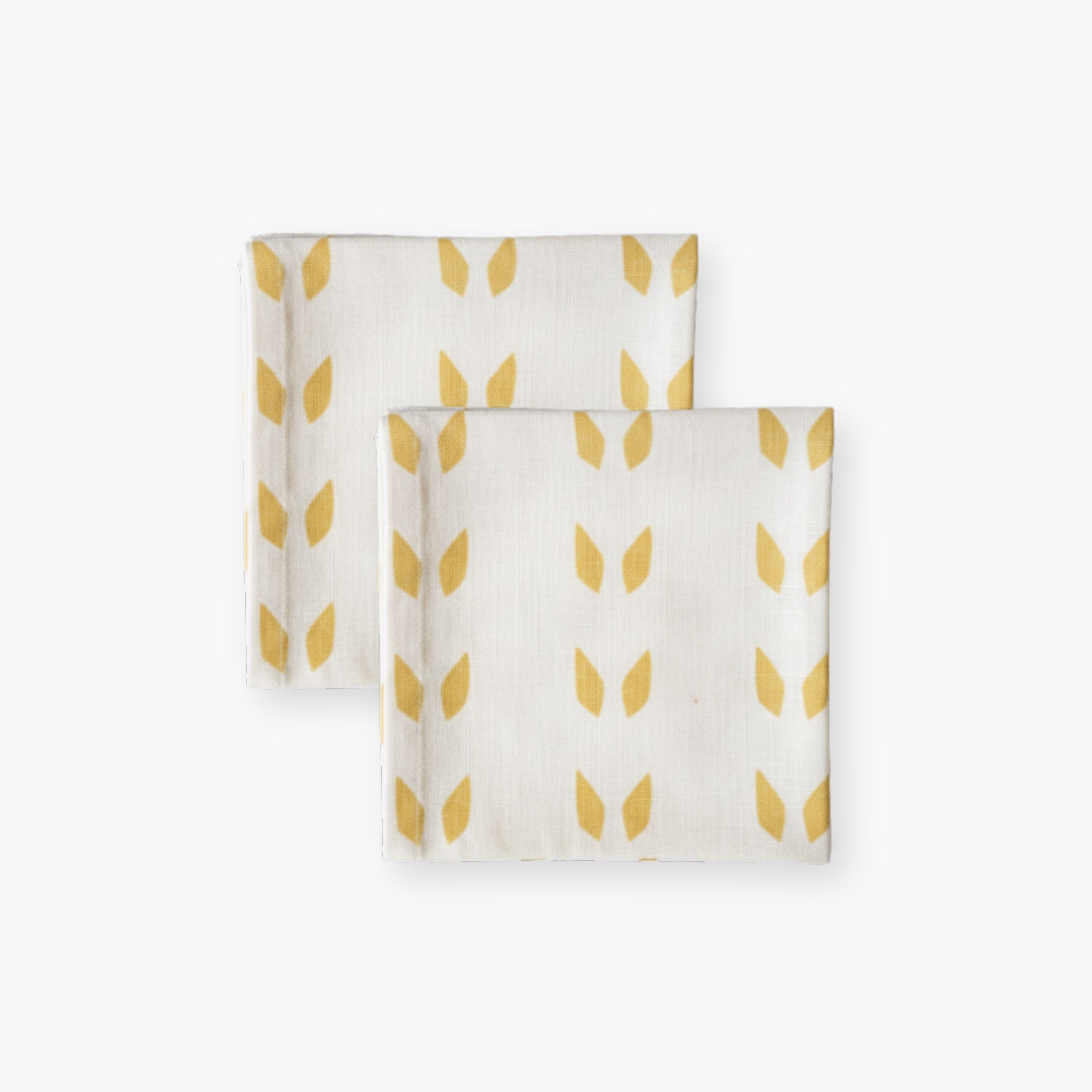 Terra – Pure Linen Table Napkins – White Mustard (Set of 2)