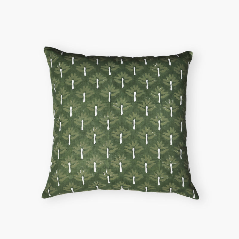 Zeenat Throw Pillow Cover – Chive-zoom-