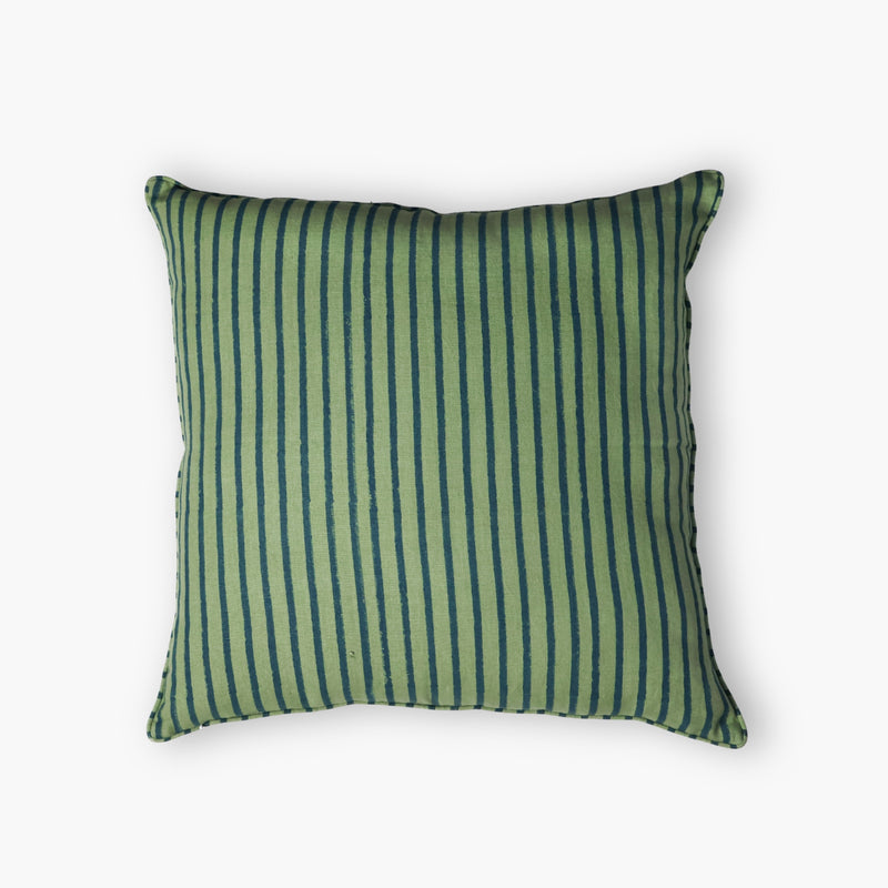 Bahaar Throw Pillow Cover – Oil Green-zoom-