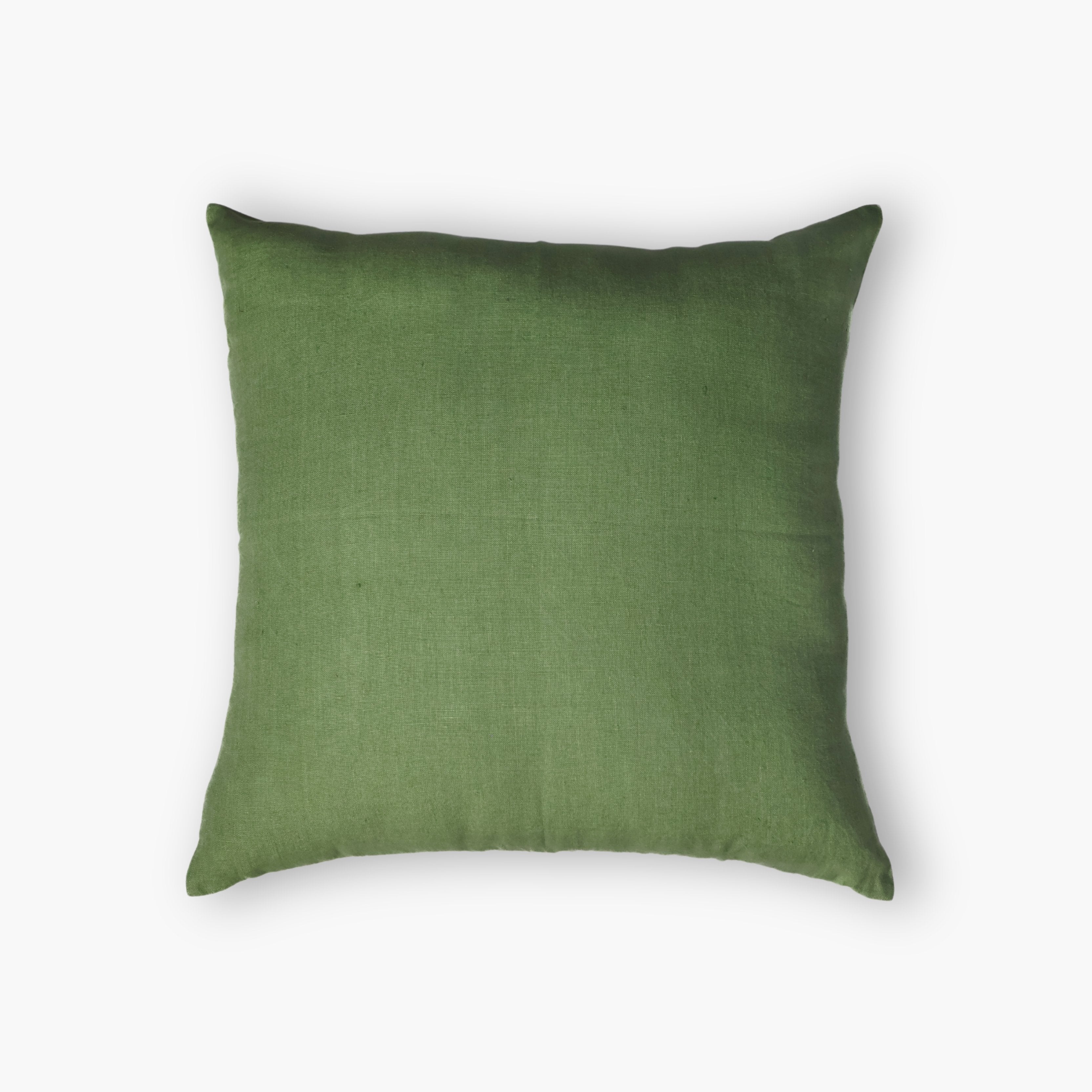 Bella Throw Pillow Cover – Olive Green & Blue-zoom-4