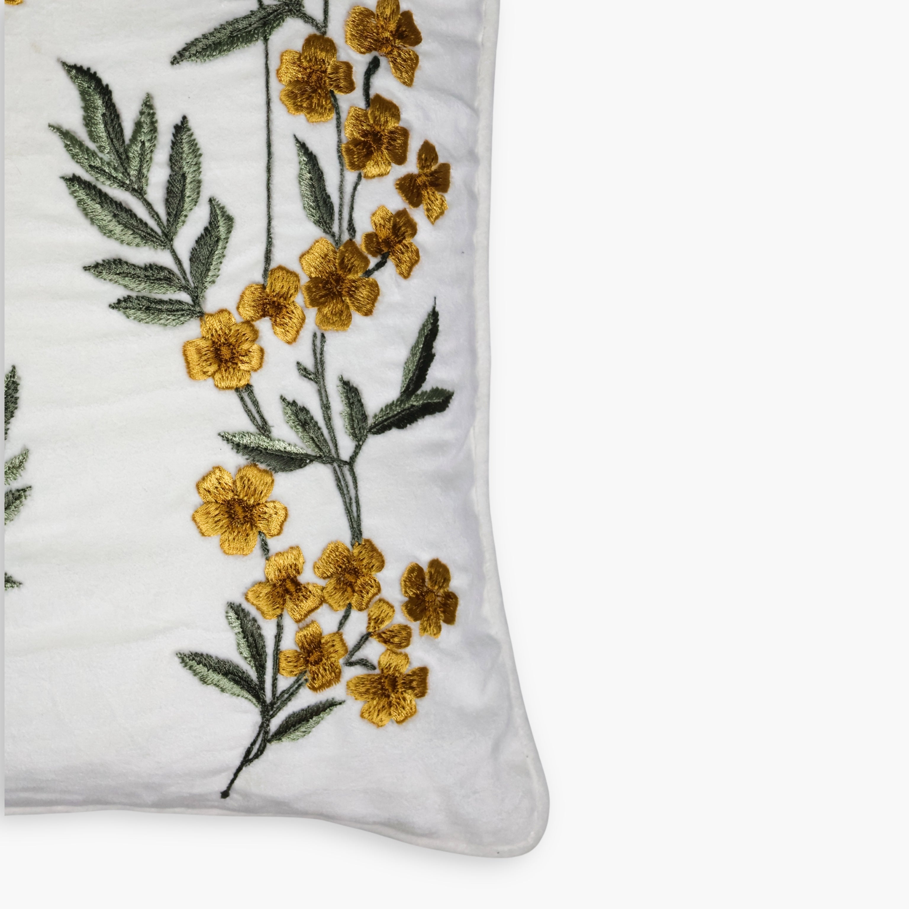 Ziva Cotton Velvet Throw Pillow Cover-zoom-2