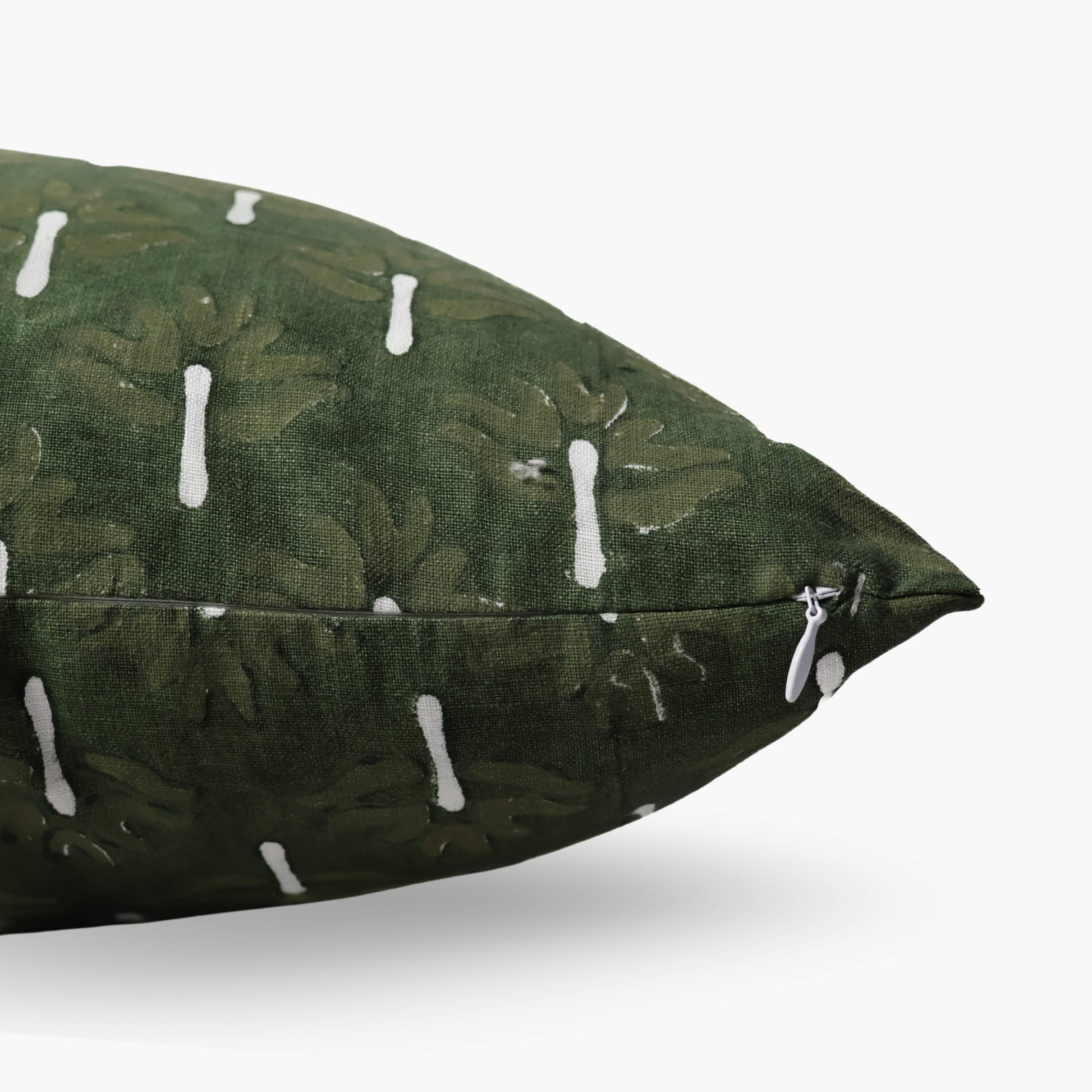 Zeenat Lumbar Throw Pillow Cover – Chive-3