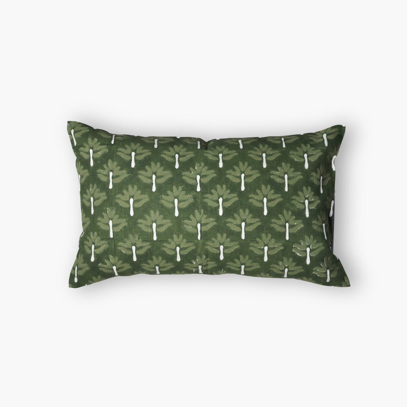 Zeenat Lumbar Throw Pillow Cover – Chive-zoom-