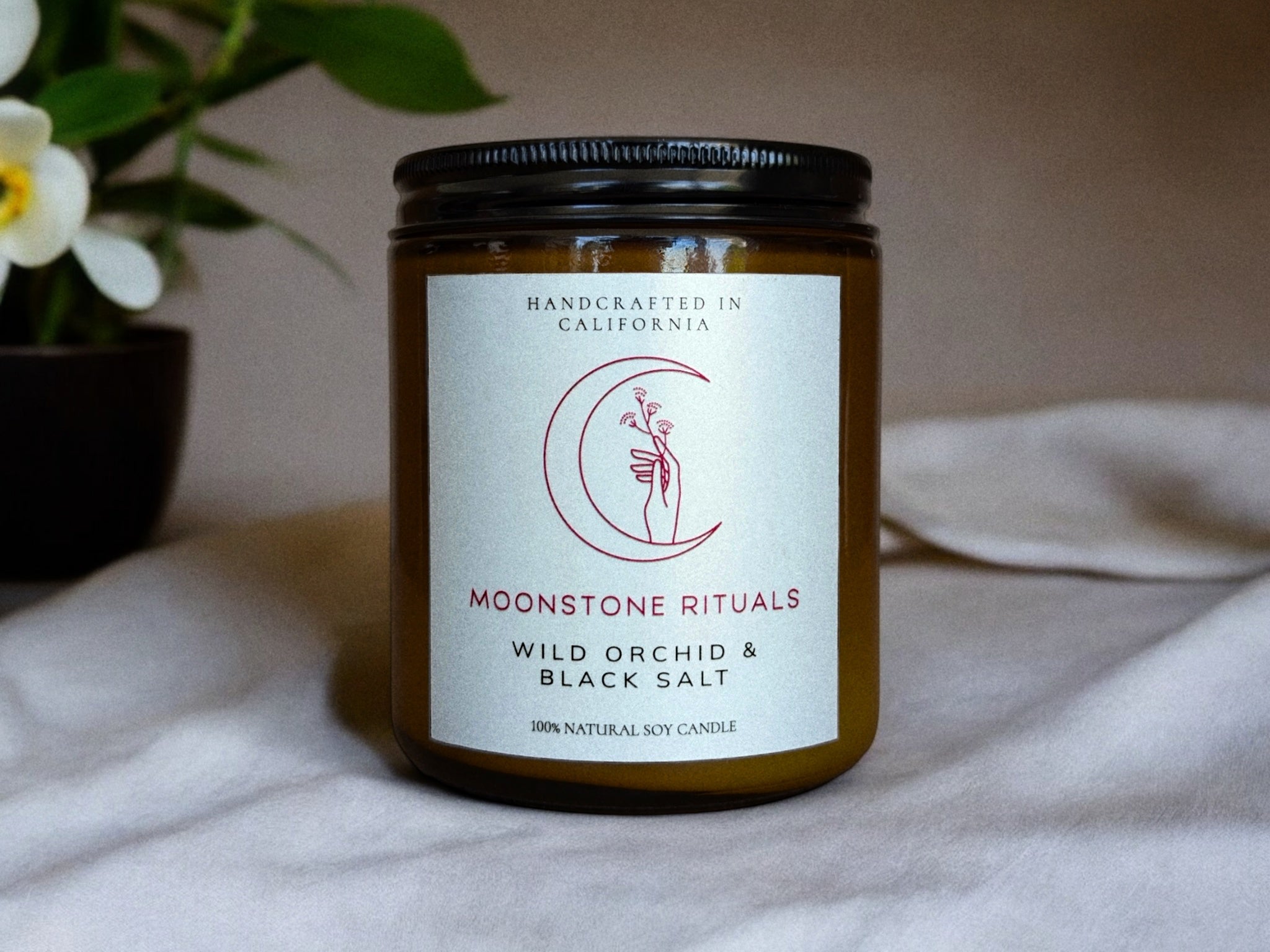 Wild Orchid & Black Salt Candle - Aware House
