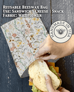 Beeswax Snack Bag | Reusable Food Storage - Aware House - Five Oaks Farm - 