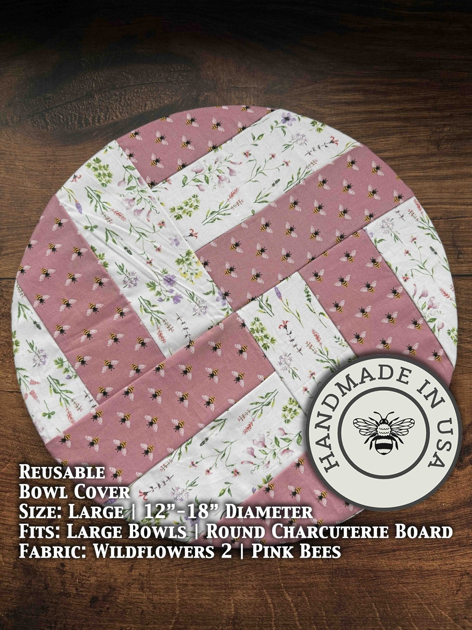 Large Reusable Cotton Bowl Cover | Eco - Friendly Kitchen Cover - Aware House