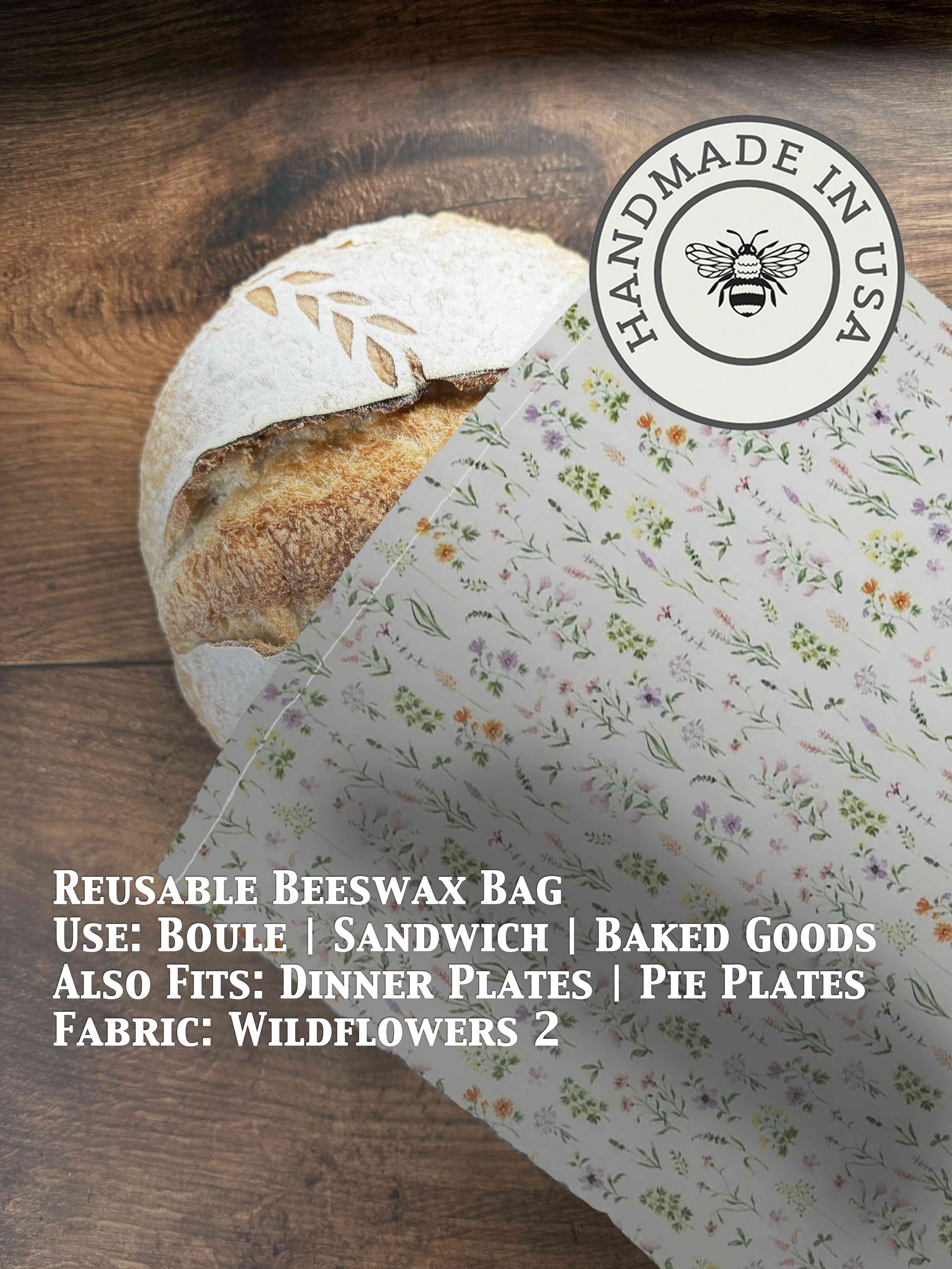 Beeswax Bread Bag | Reusable Cotton Food Storage Bag-zoom-20