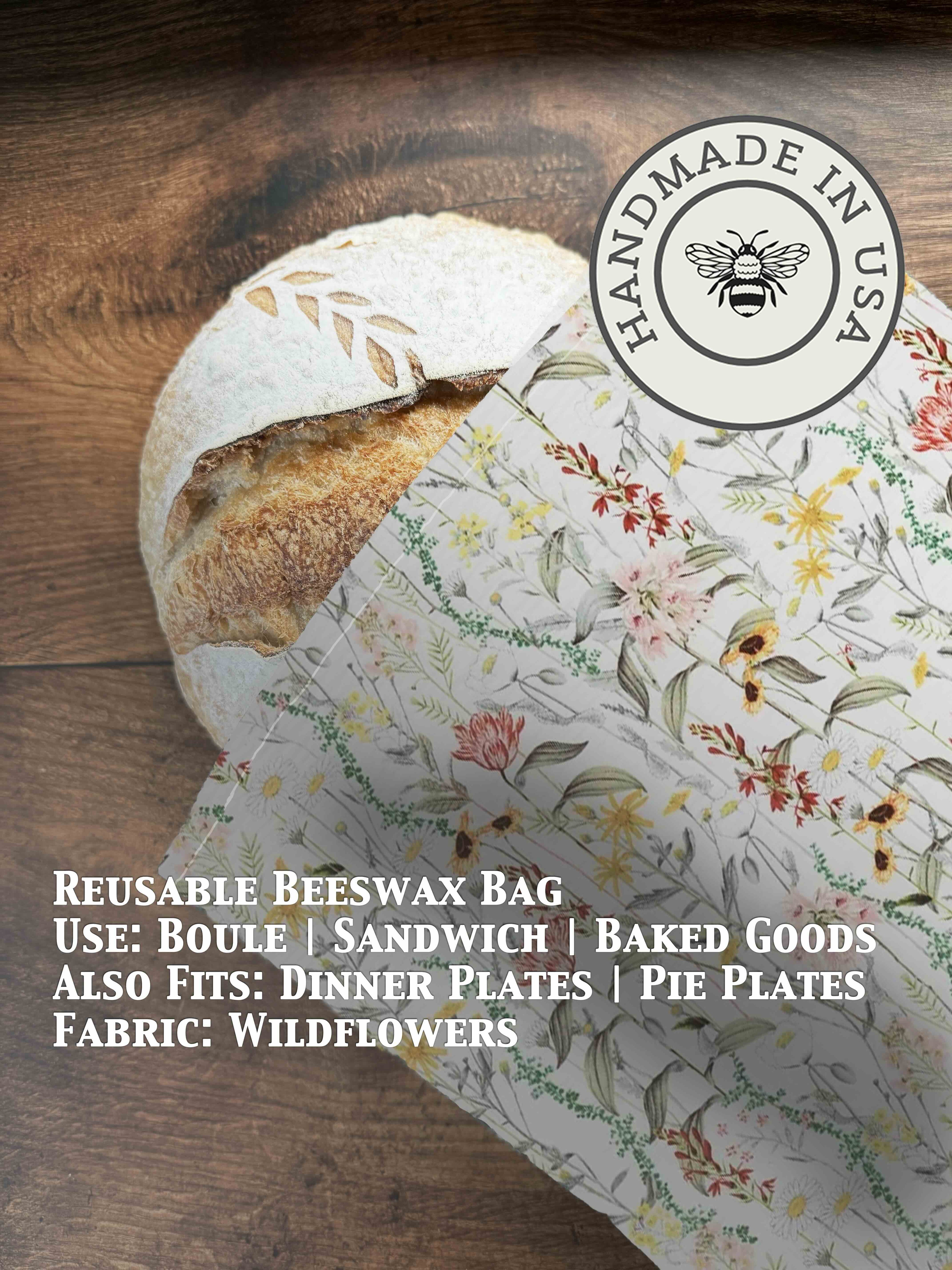 Beeswax Bread Bag | Reusable Cotton Food Storage Bag-zoom-21