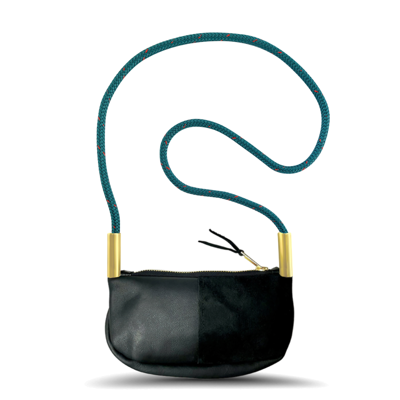 Zip Crossbody in Black Leather-zoom-