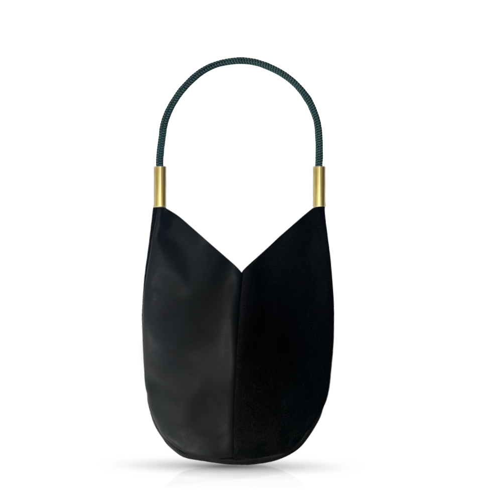 Mermaid Purse in Black Leather-zoom-35