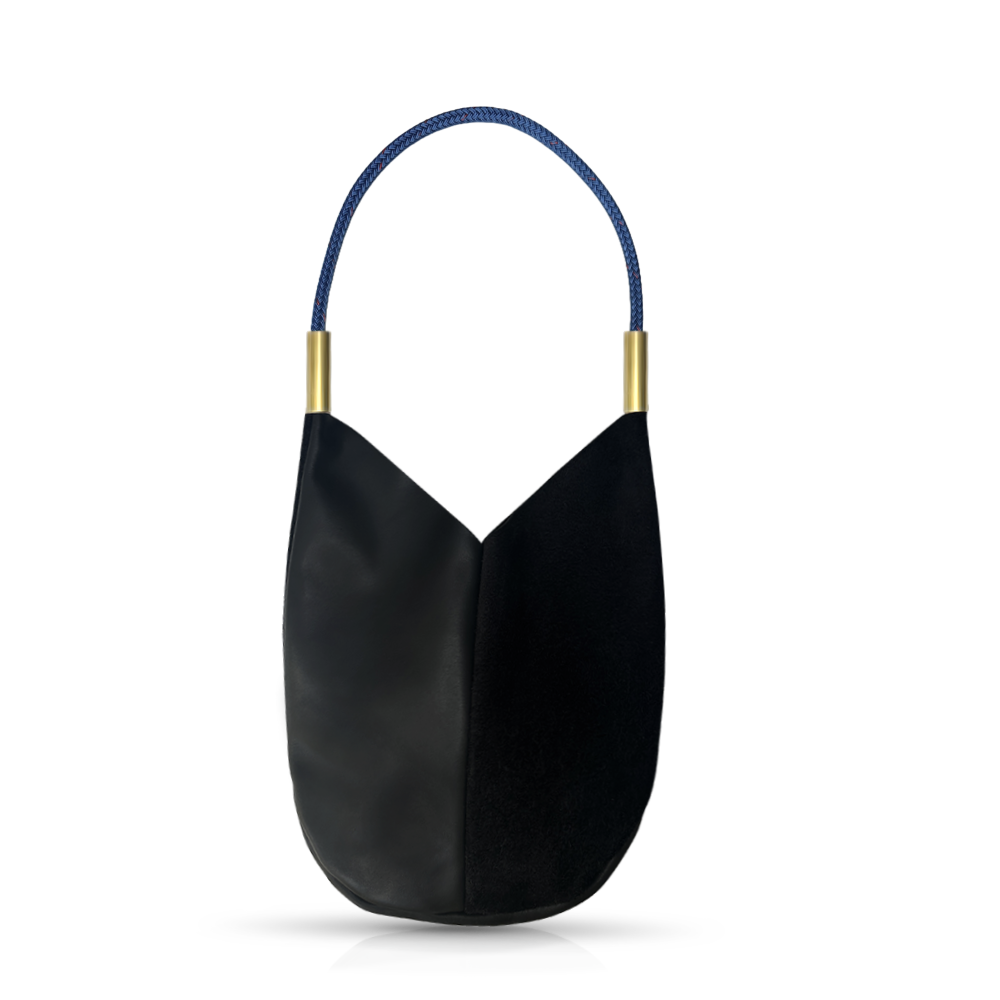 Mermaid Purse in Black Leather-zoom-6