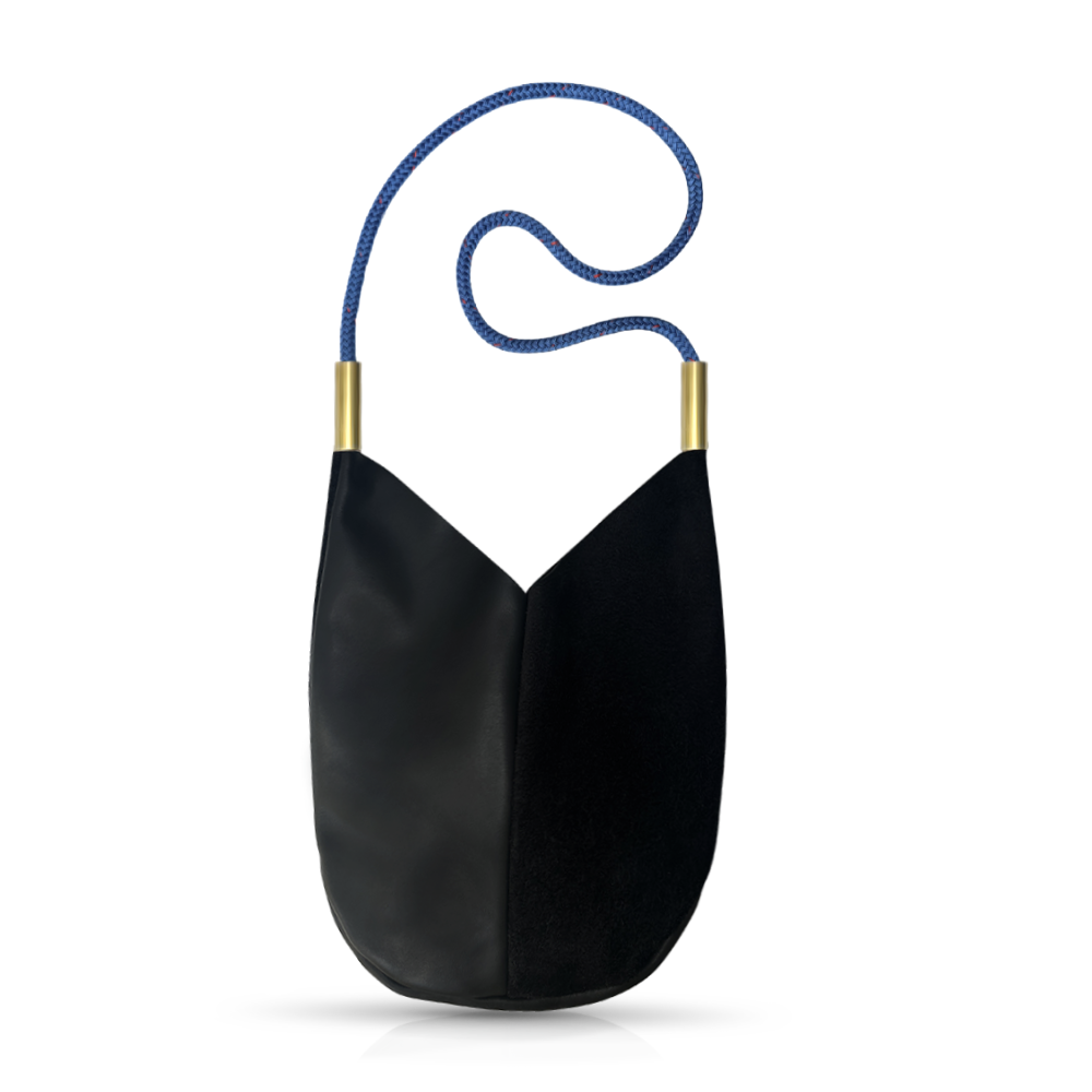 Mermaid Purse in Black Leather-22