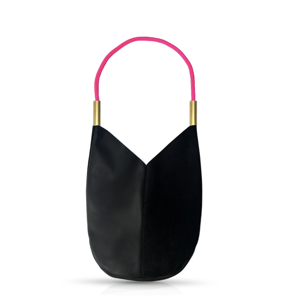 Mermaid Purse in Black Leather-zoom-8