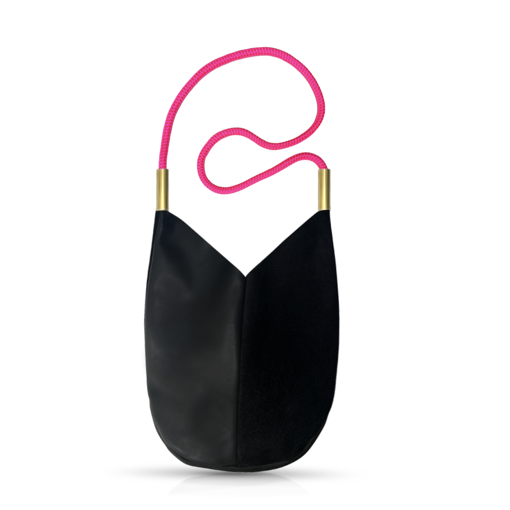 Mermaid Purse in Black Leather-24
