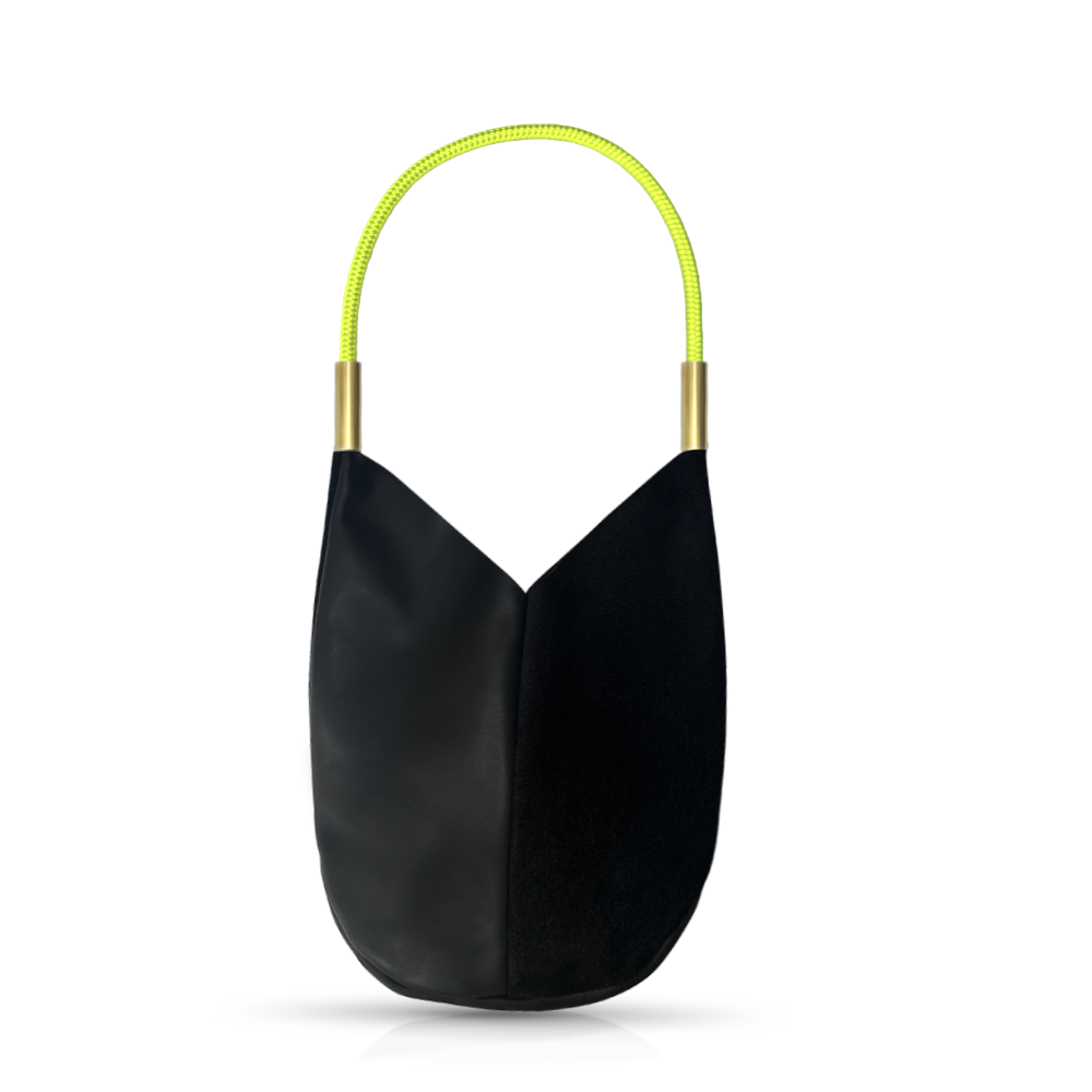 Mermaid Purse in Black Leather-9