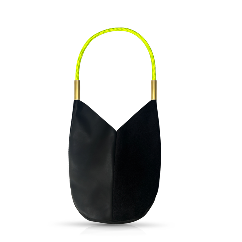 Mermaid Purse in Black Leather-zoom-