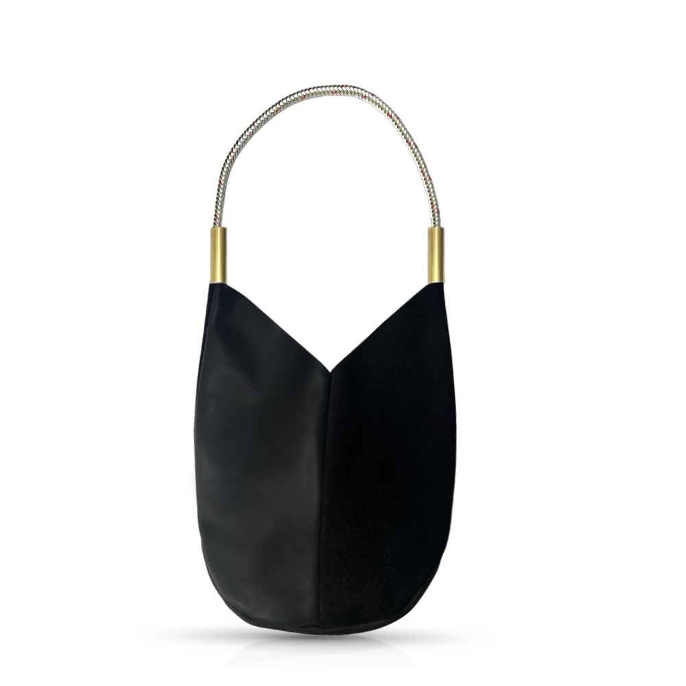 Mermaid Purse in Black Leather-zoom-4
