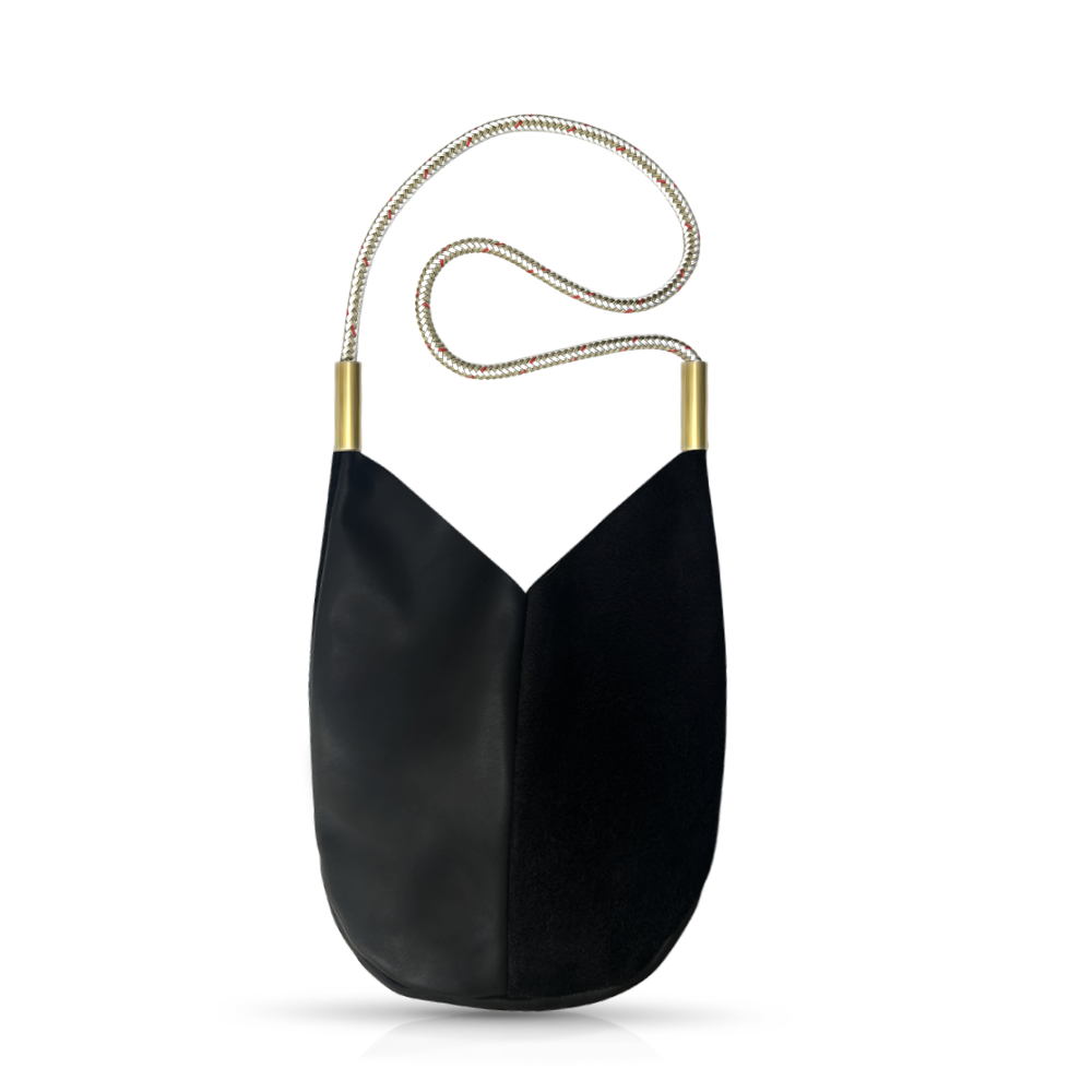 Mermaid Purse in Black Leather-20