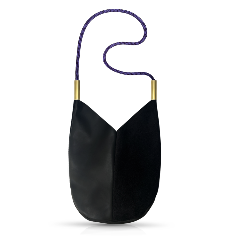 Mermaid Purse in Black Leather-zoom-23
