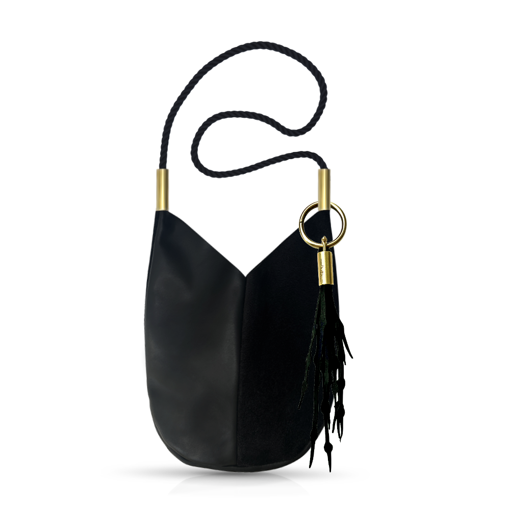 Mermaid Purse in Black Leather-zoom-26