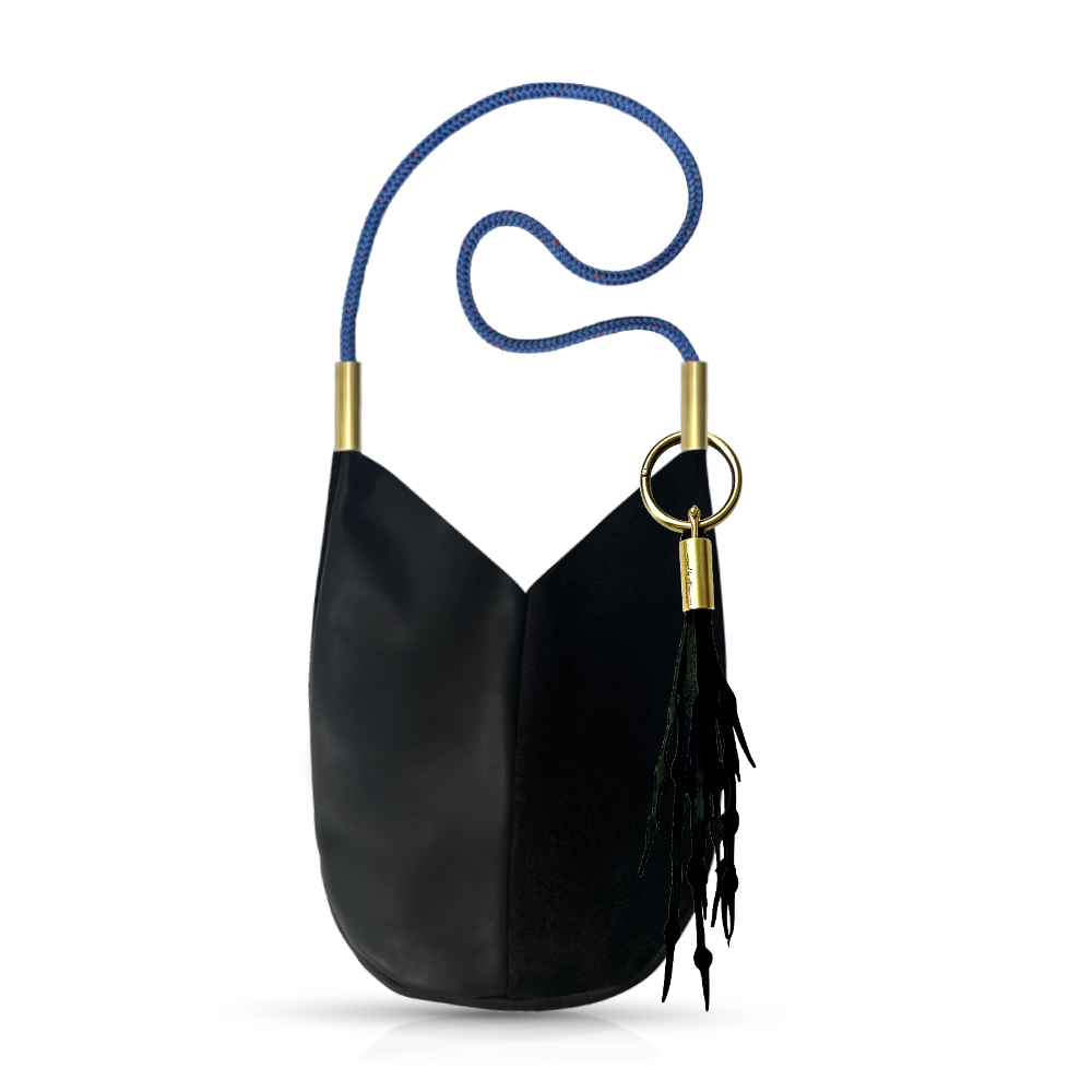 Mermaid Purse in Black Leather-zoom-30