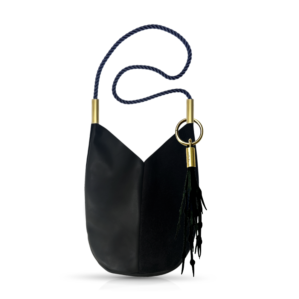 Mermaid Purse in Black Leather-zoom-29
