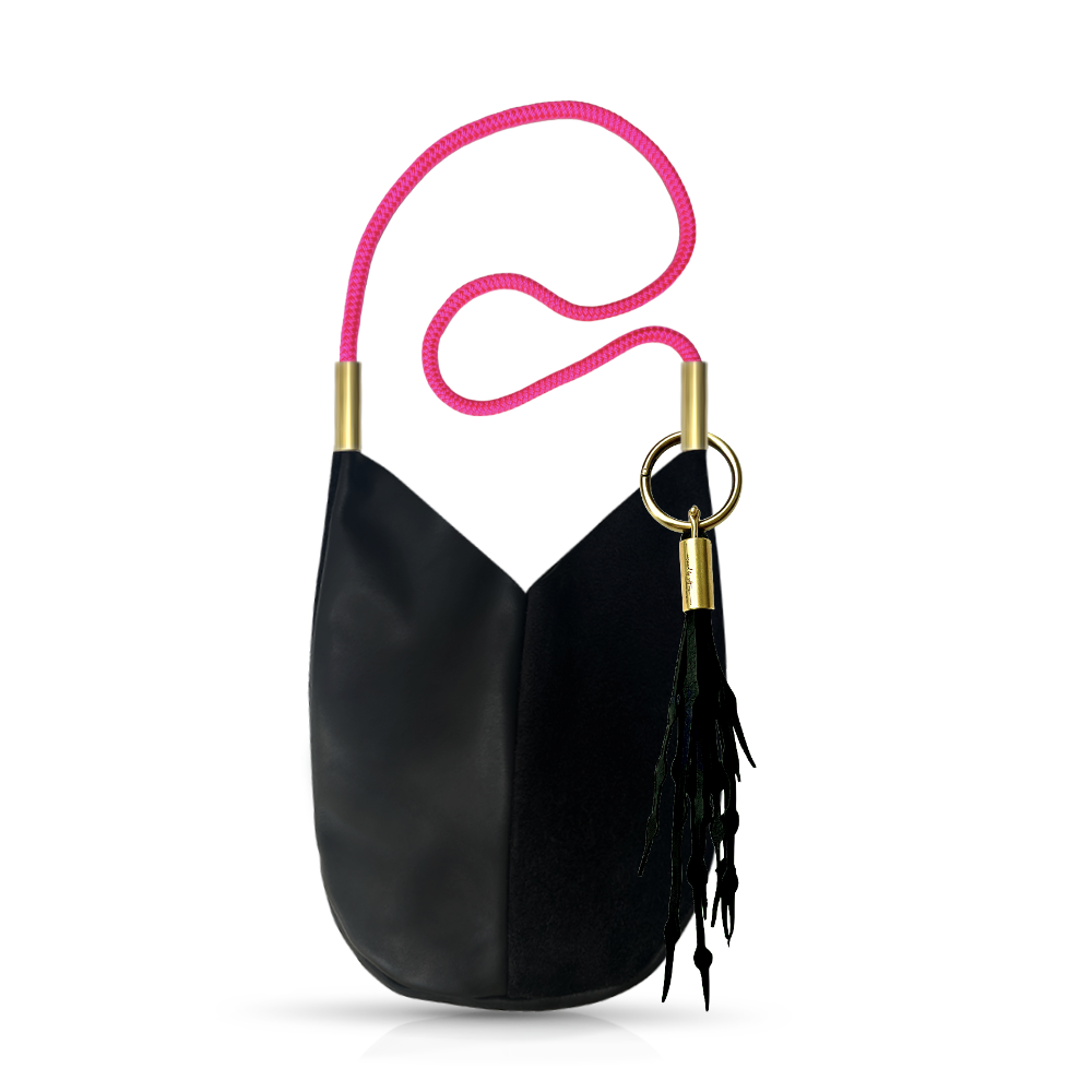Mermaid Purse in Black Leather-zoom-32