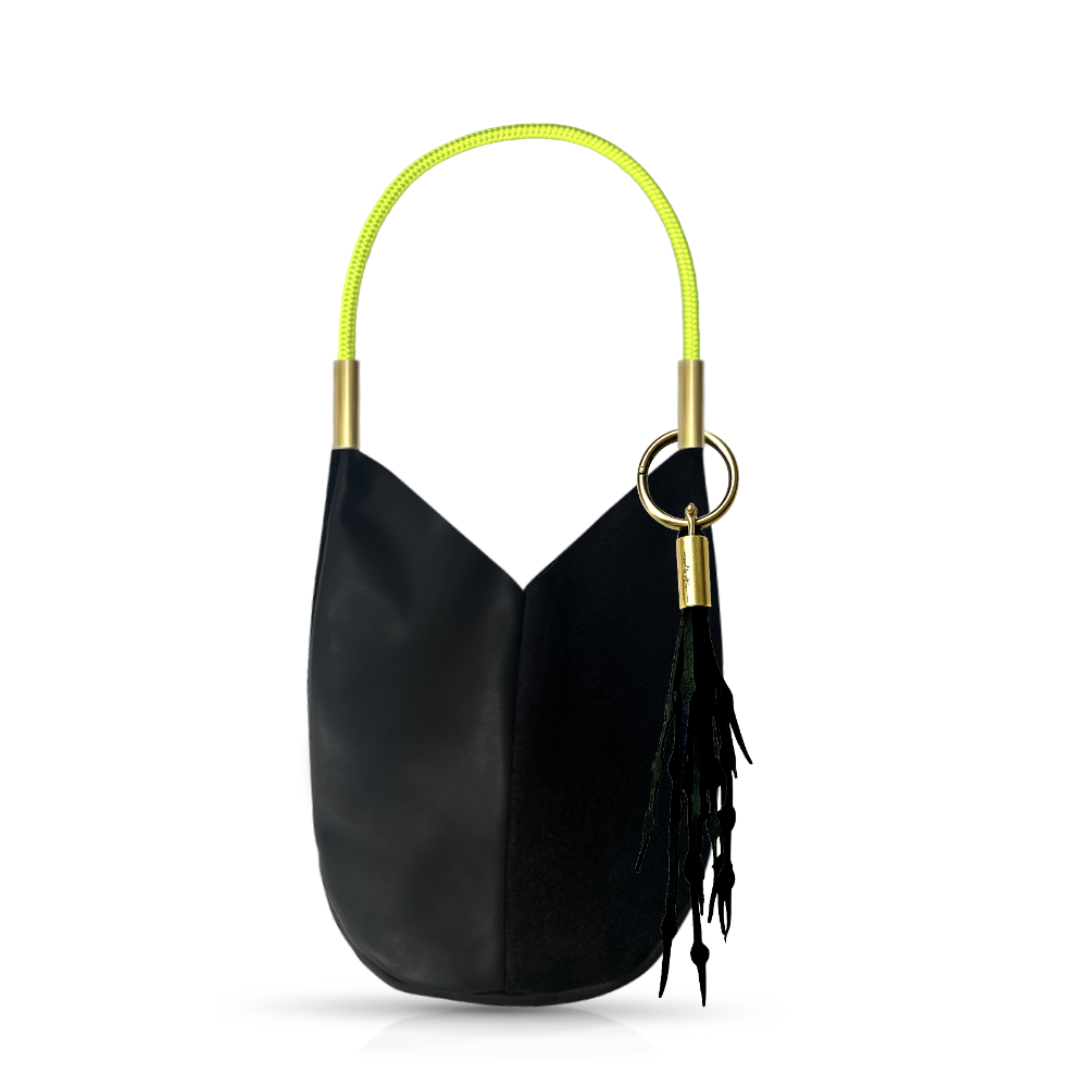 Mermaid Purse in Black Leather-zoom-17