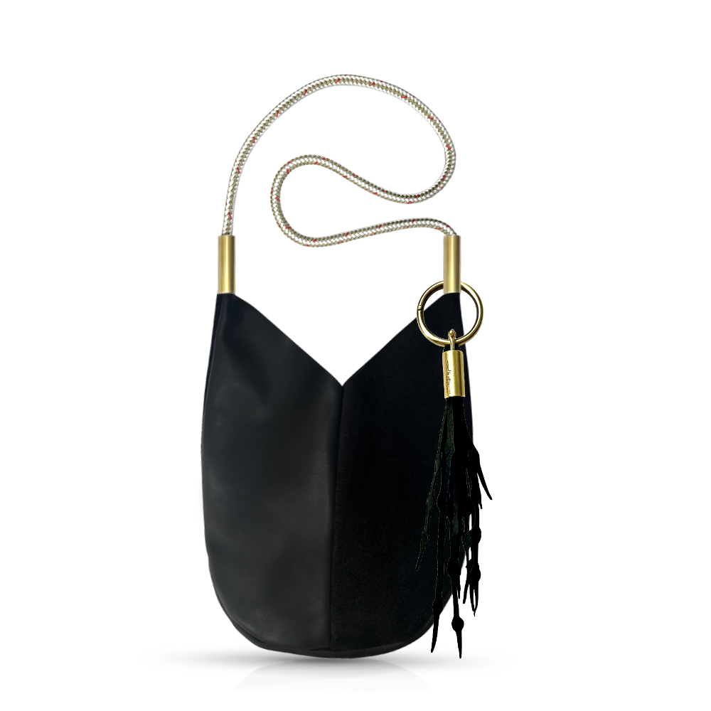 Mermaid Purse in Black Leather-zoom-28