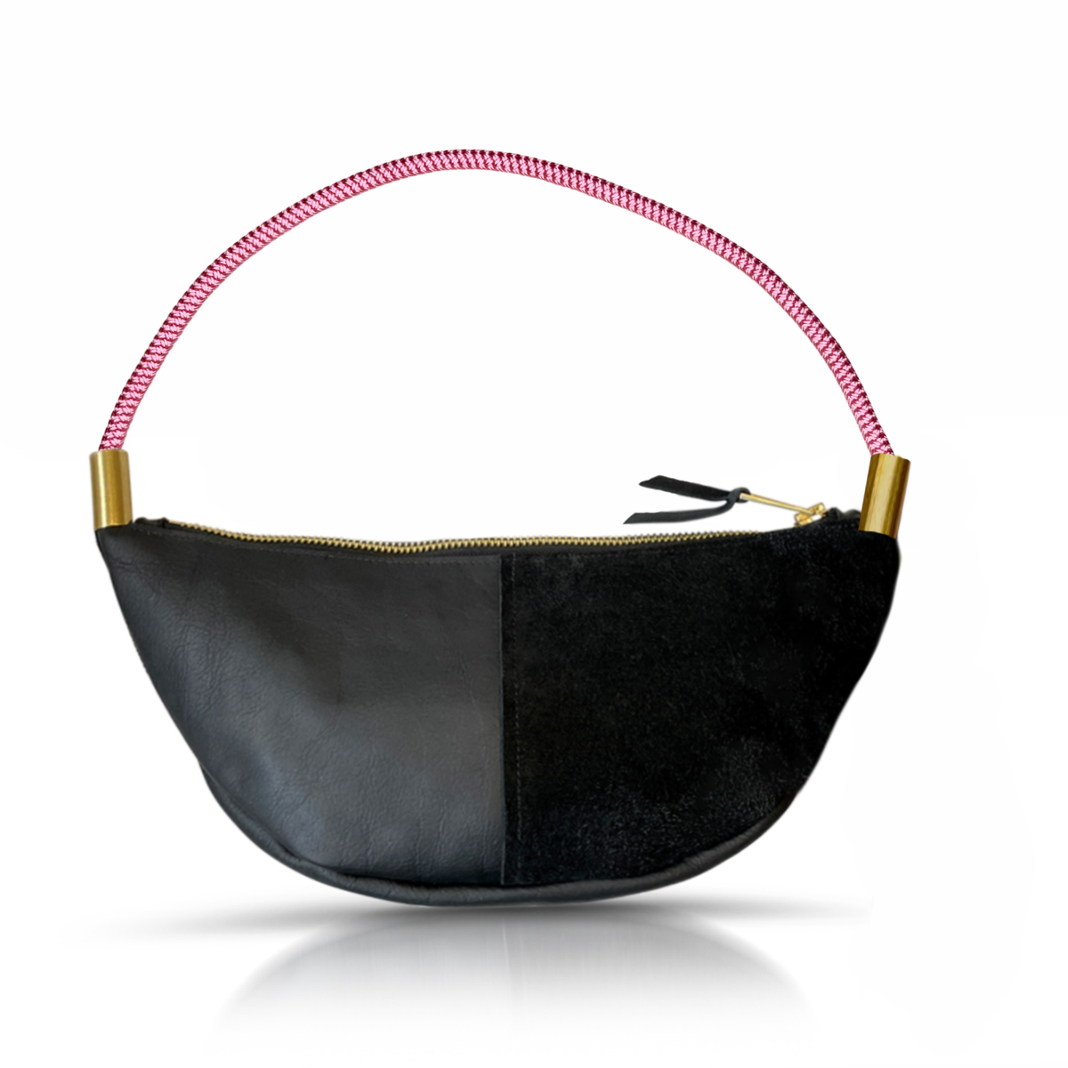Sling Bag in Black Leather-zoom-23