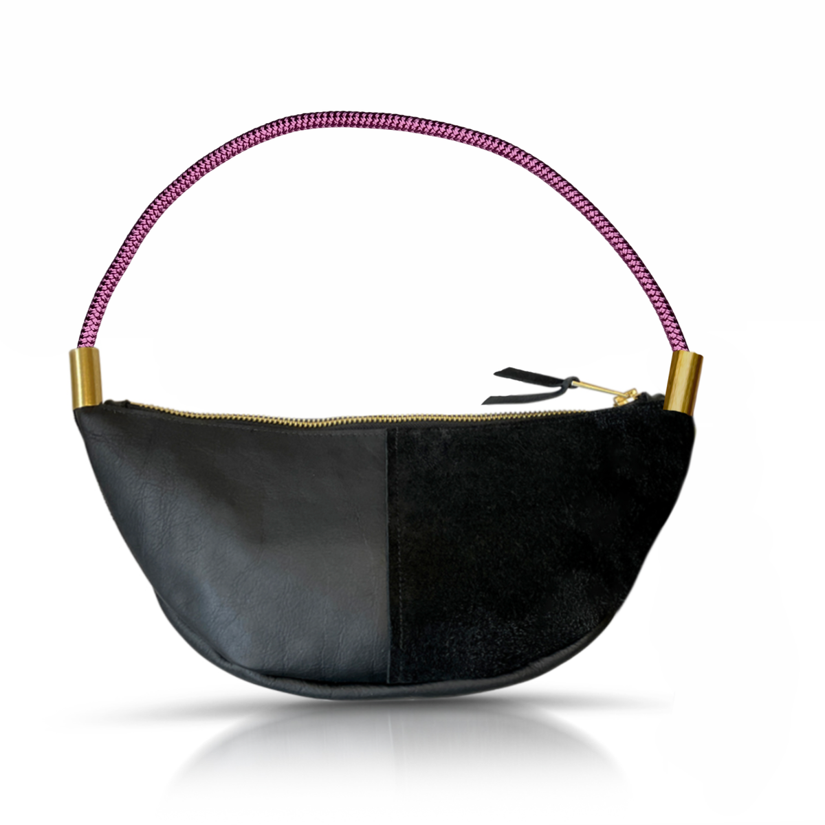Sling Bag in Black Leather-zoom-24