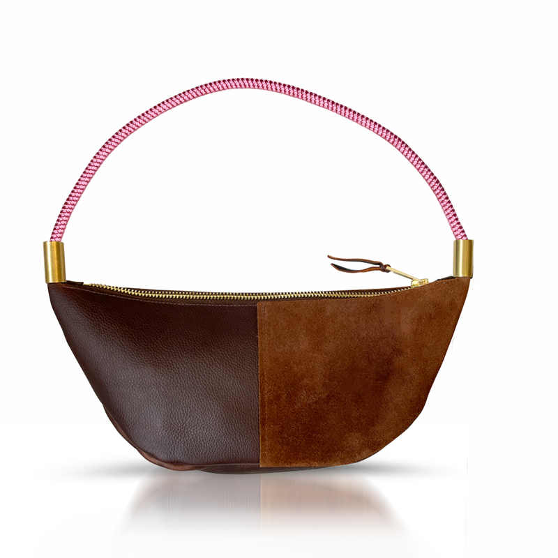 Sling Bag in Brown Leather-zoom-