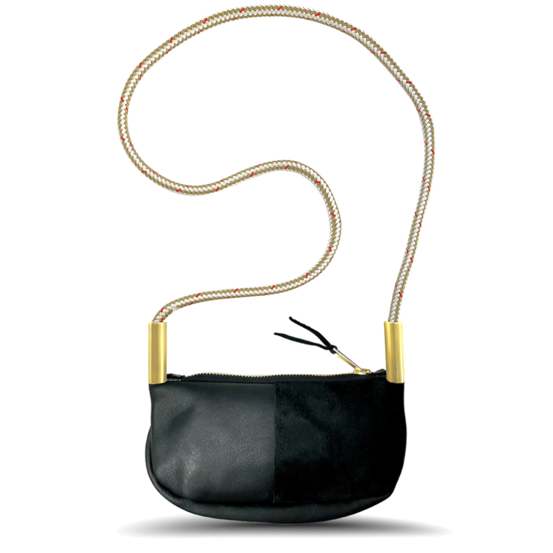 Zip Crossbody in Black Leather-zoom-