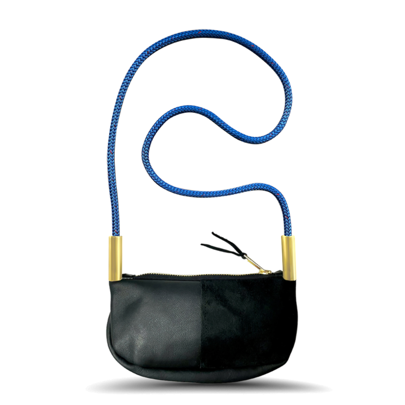 Zip Crossbody in Black Leather-zoom-