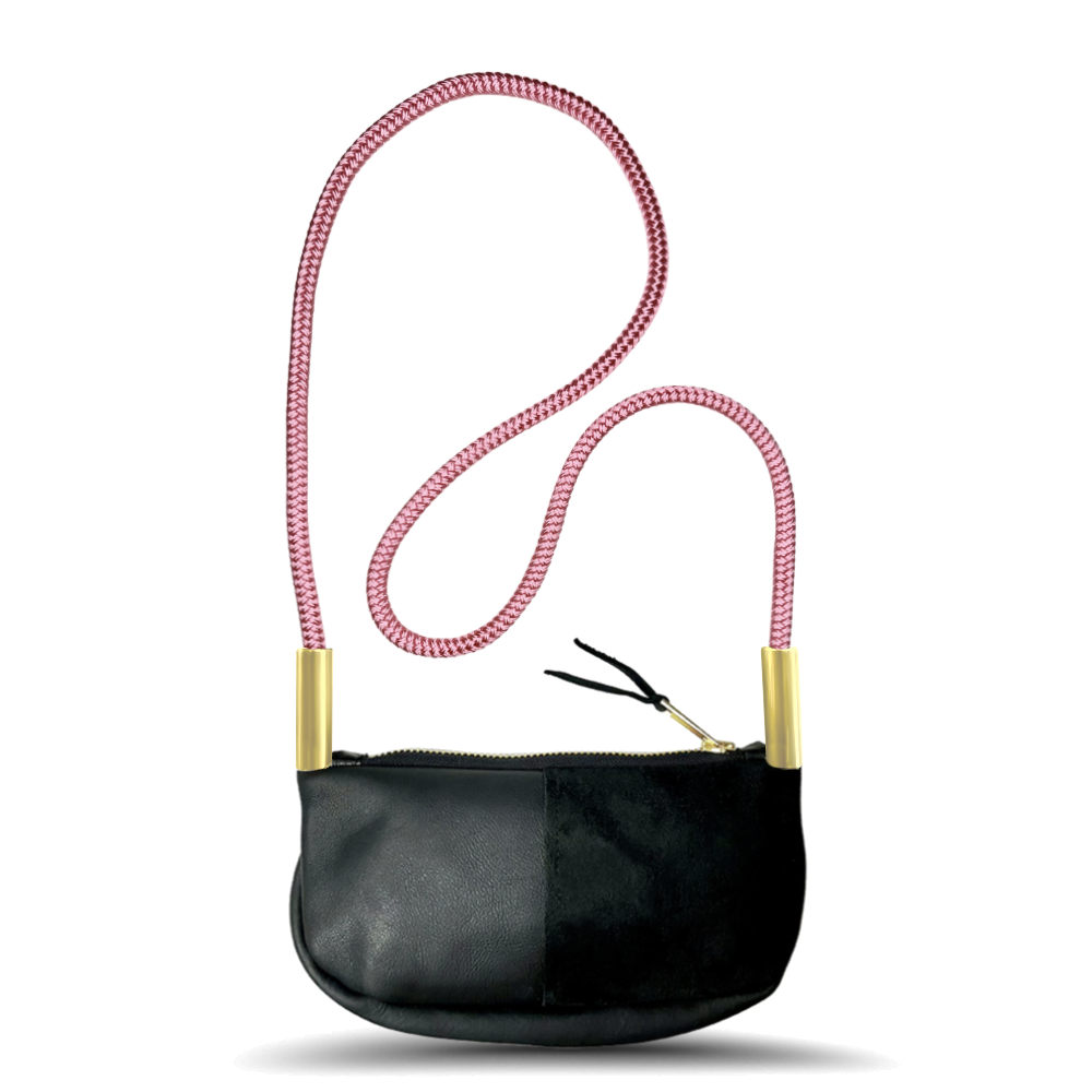 Zip Crossbody in Black Leather-12