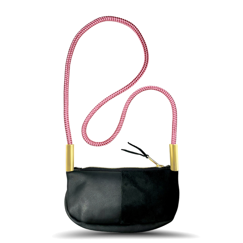 Zip Crossbody in Black Leather-zoom-