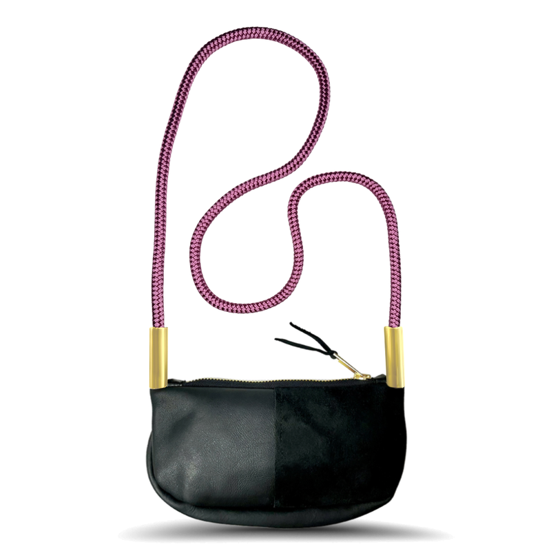 Zip Crossbody in Black Leather-zoom-