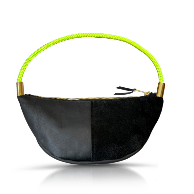 Sling Bag in Black Leather-zoom-