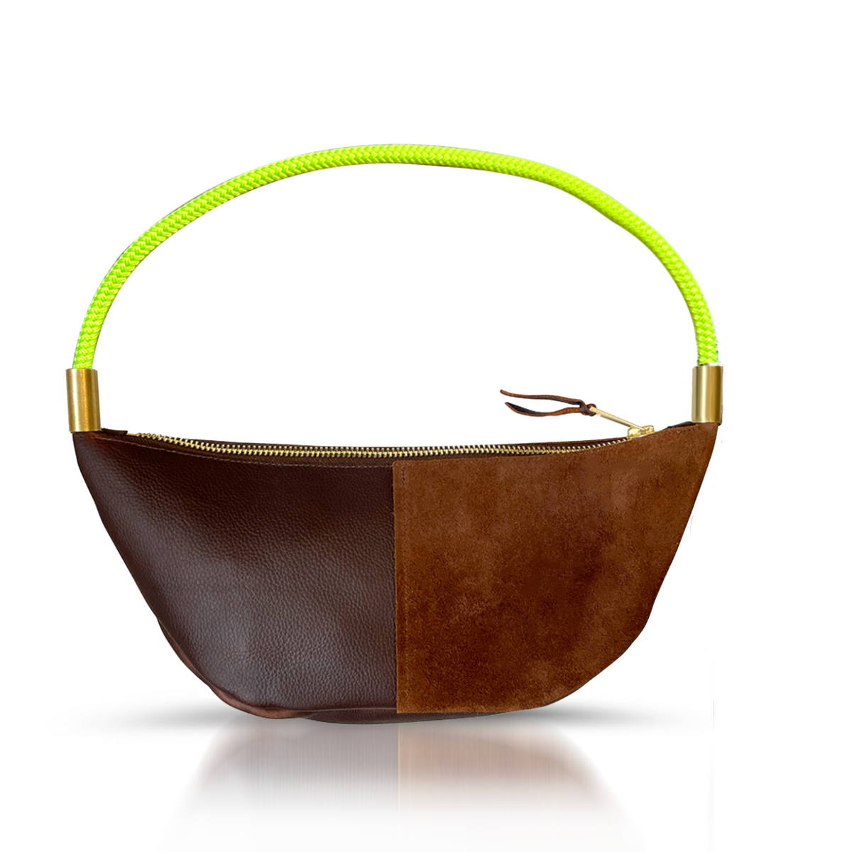 Sling Bag in Brown Leather-zoom-8