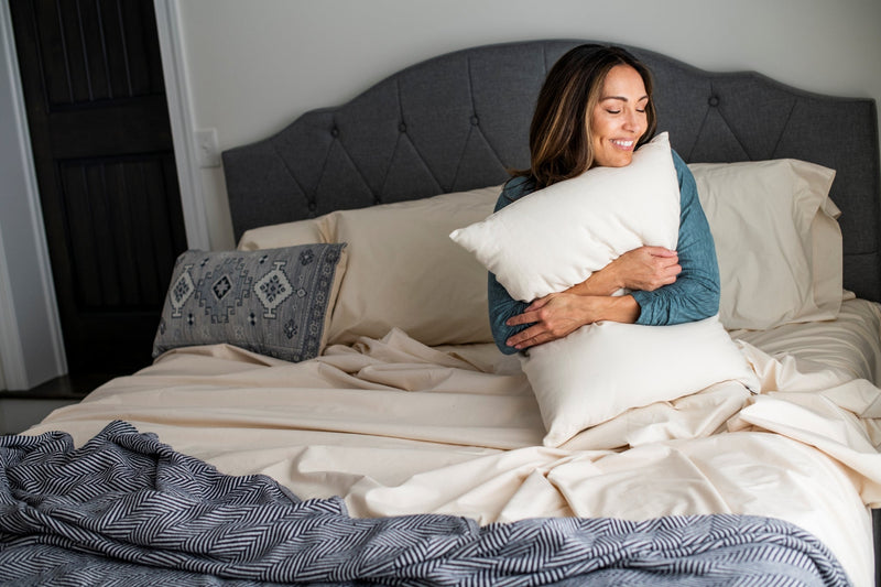 Natural Cotton Pillow With Wool Filling-zoom-