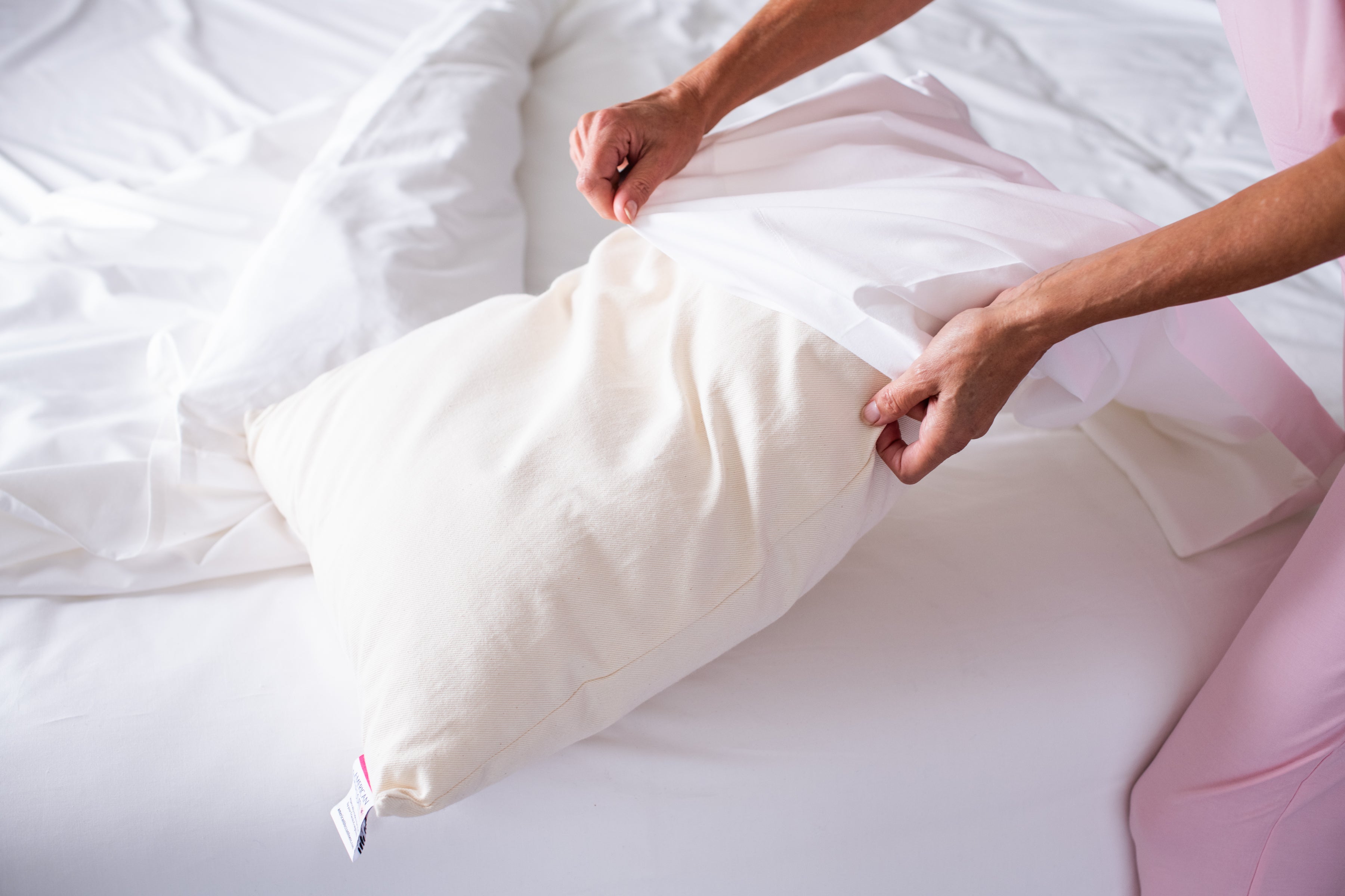 Natural Cotton Pillow With Wool Filling-zoom-8